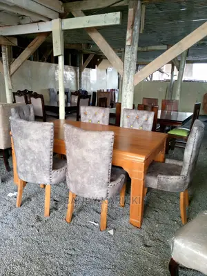 Modern Wooden Dining Table With 6 Seats
