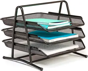 Metal A4 Paper Office Mesh Document Basket File Paper Tray