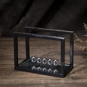 Newtons Cradle Balance Balls With Kinetic Motion