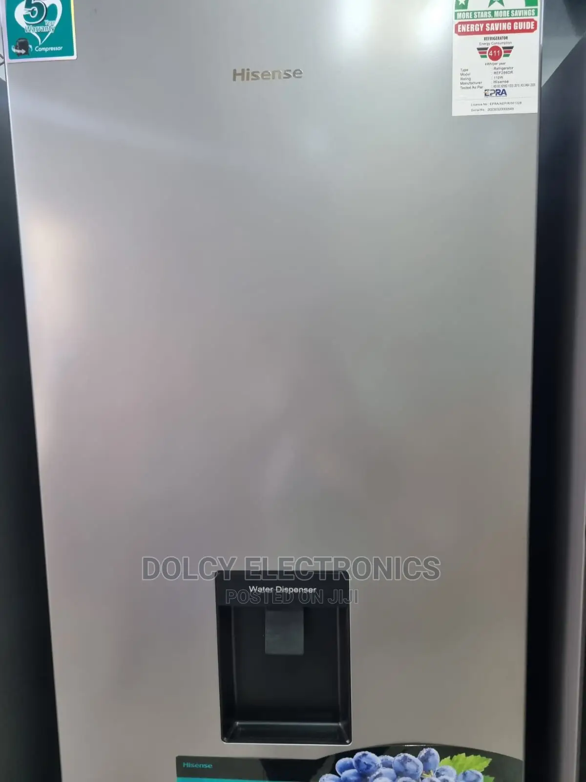 Hisense 286L Bottom Freezer Fridge REF286DR