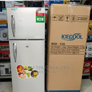 ICECOOL 138LITRES DOUBLE Door Fridge/ Refrigerator 