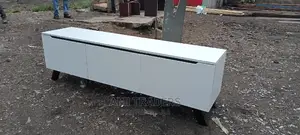 6ft White Luxury TV Stand +LED