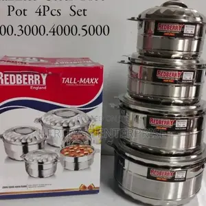 Hotpot Redberry 4pieces Stainless Steel Hotpots