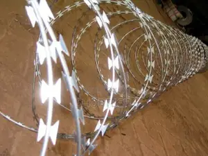 Silver Razor Wire