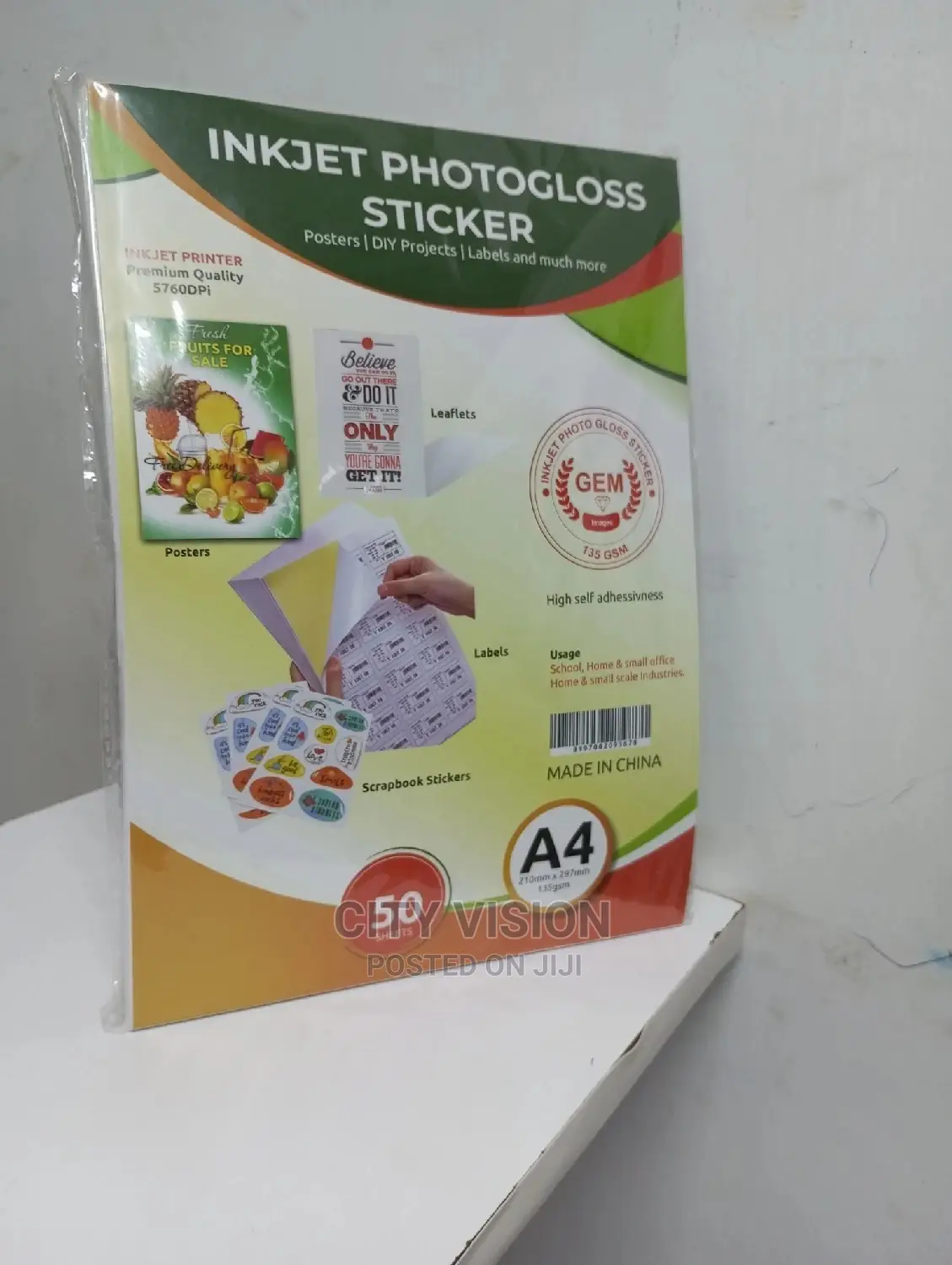 Photogloss Inkjet Sticker