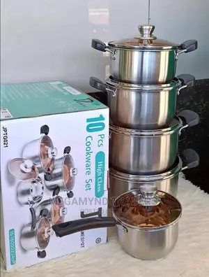 10pc Stainless Steel Induction Sufuria /Cookware Set