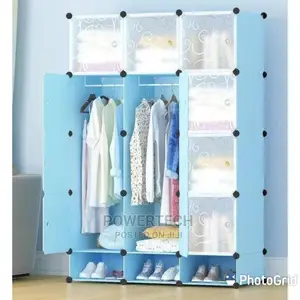 Nunix Strong Portable Plastic Wardrobe
- Blue