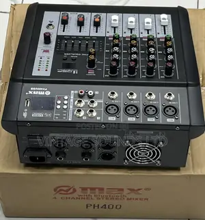 Max 4 Mixer With Power Amplifier Ph400 With USB Bluetooth