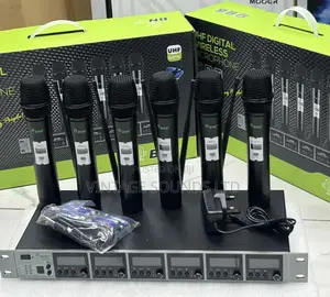 BNK ES600 Professional 6 Channels UHF Wireless Microphones