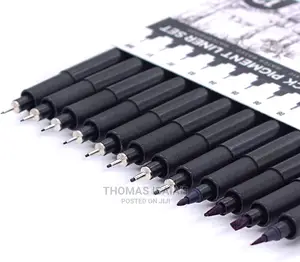 12PCS Fine Liner Ink Drafting Pens 0.03mm - 0.8mm