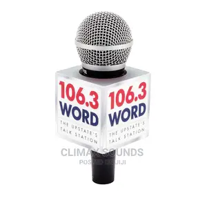 Microphone Flag Pure White