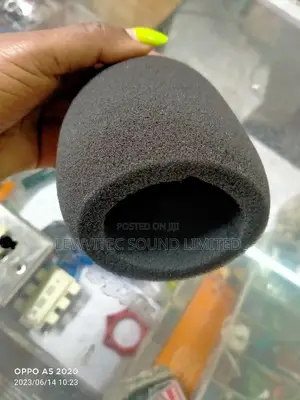 Black Studio Microphone Sponge