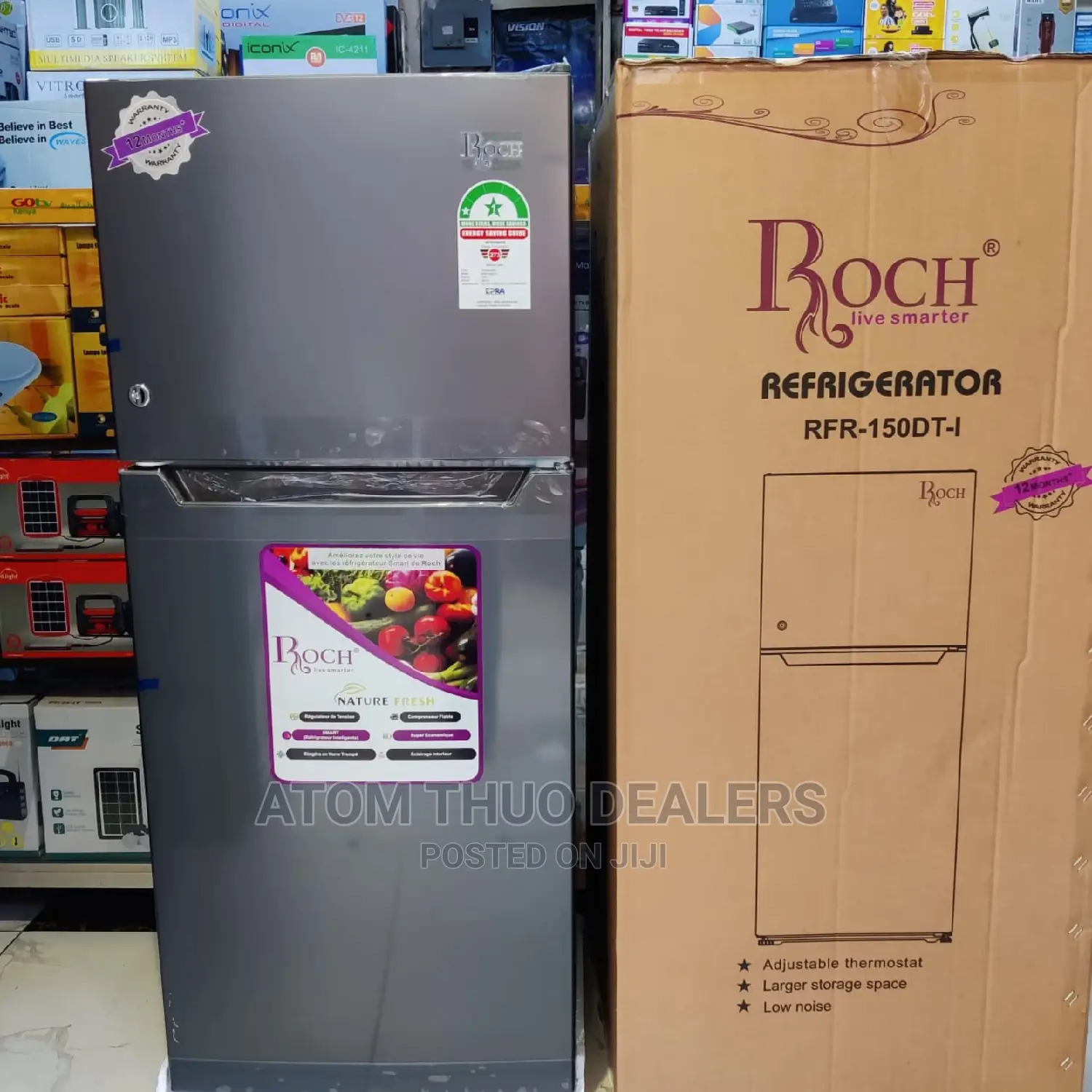 *Roch 120litres Double Door Fridge .