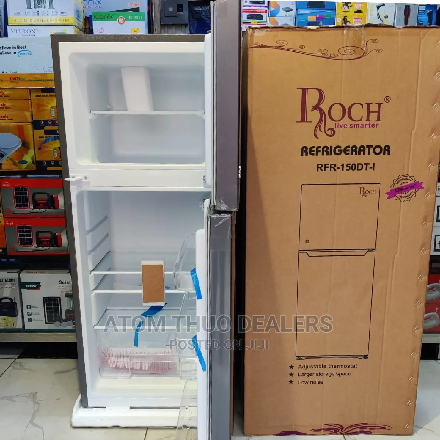 *Roch 120litres Double Door Fridge .