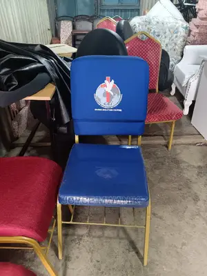 Church Chair With Logo, Blue in Colour