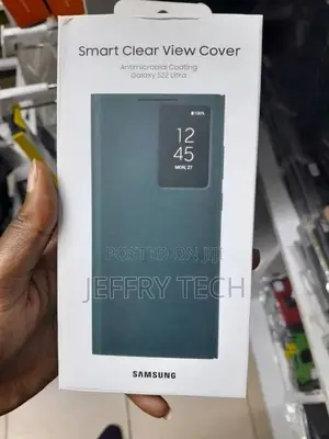 Smart Clear View Cover for Samsung Galaxy S22 Ultra