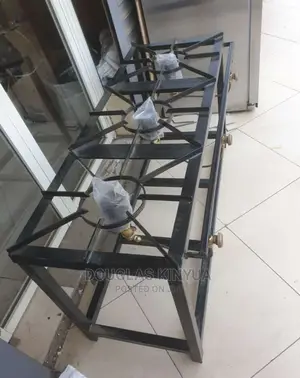 Commercial Mild Steel Gas Cooker Three Burner