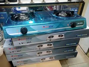 2 Burner Table Top Cooker Stainless Silver