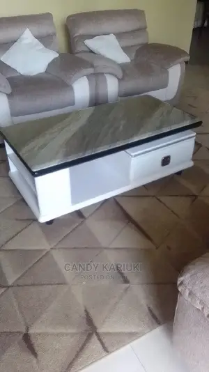 Pure Marble Coffee Table With Spacious Drawers