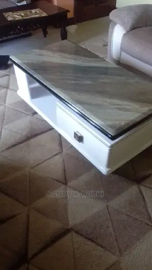 Marble Coffee Table With Spacious Drawers