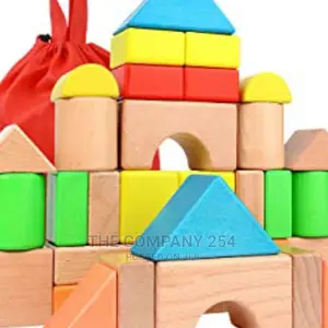 100 Pieces Wooden Blocks at 1900