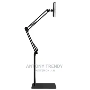 Tablet Floor Stand, Adjustable Universal 360-Degree Rotate