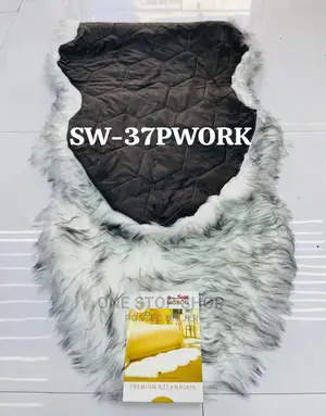 White_black Car Dashboard Cover With Sheepish Fur Material