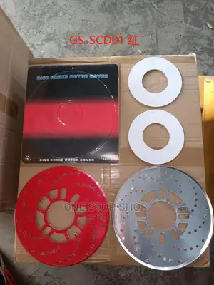 Red or Silver 2pc Universal Disc Rotor Covers