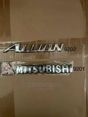 Allion and Mitsubishi Chrome Badges