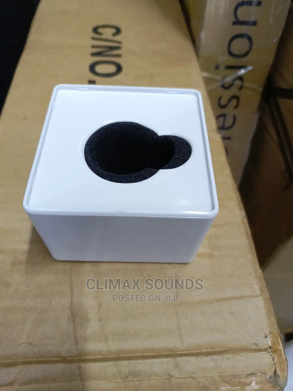 Pure White Microphone Flag