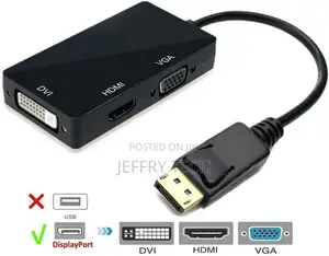 NEW 3in1 Displayport DP to HDMI DVI VGA Audio USB Adapter Co