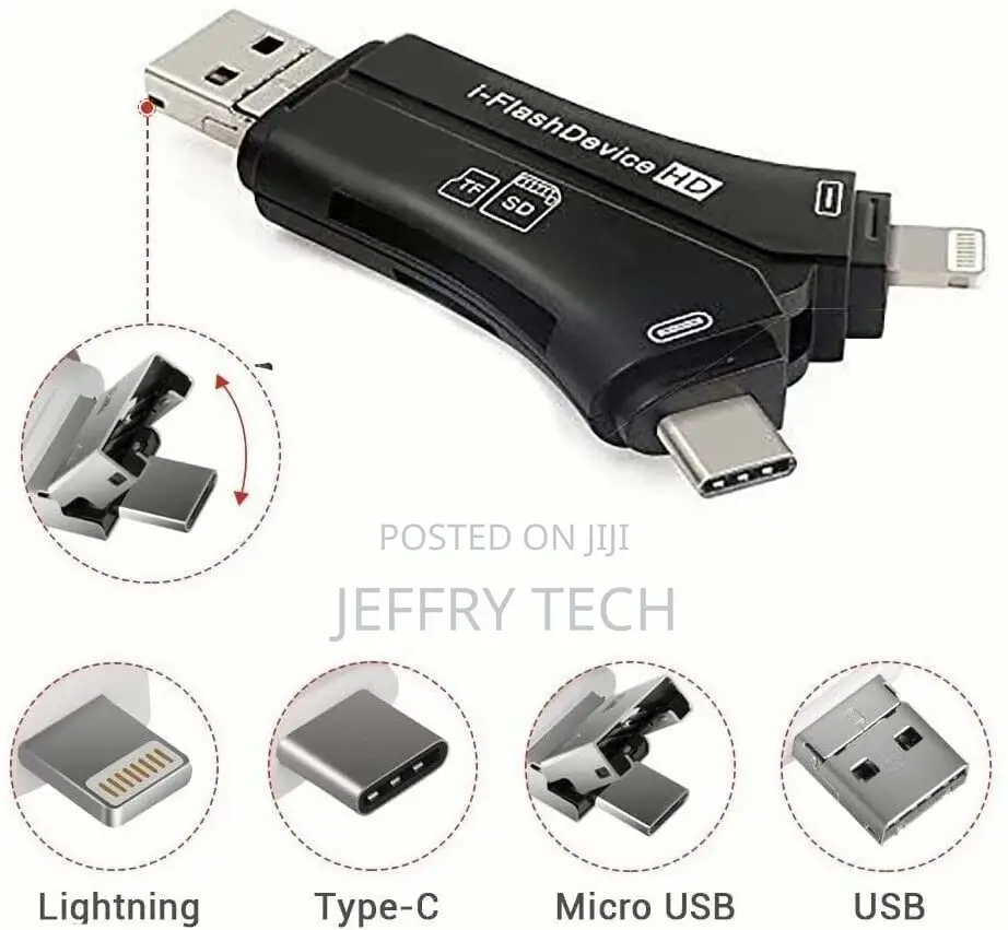 Card Reader USB 2.0 Type C Micro SD TF OTG Smart Memory Adap