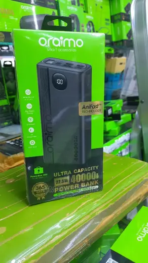 Oraimo 40000mah 22.5W PD Ultra-High Capacity Powerbank