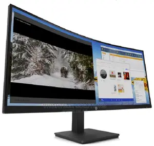 HP M34d 34" WQHD USB-C Curved Monitor Black Color