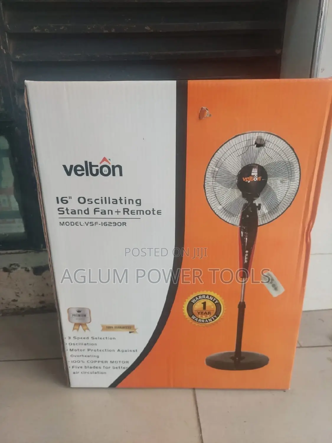 Stand Fan + Remote Control 16"