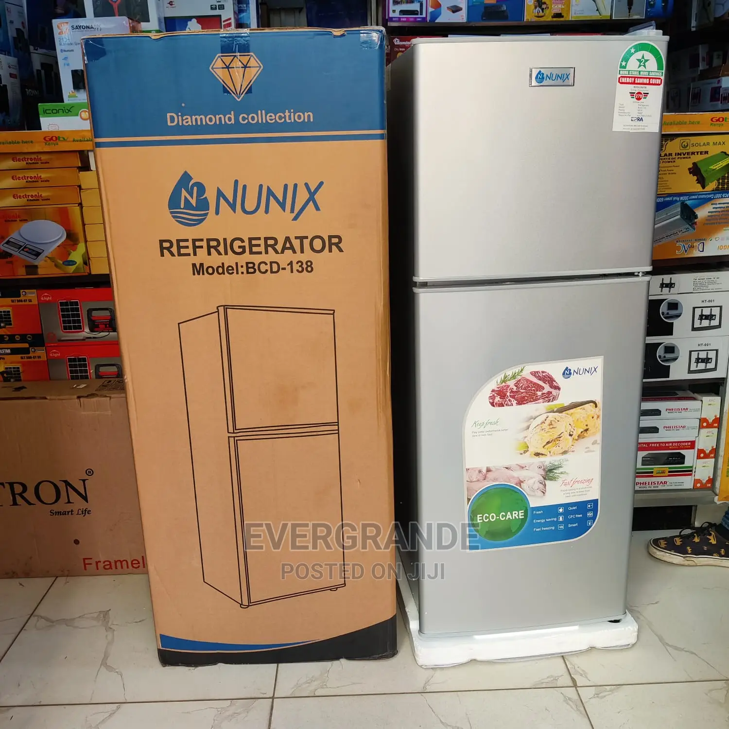 Nunix Fridge/Refrigerator Double Door 138 Litres