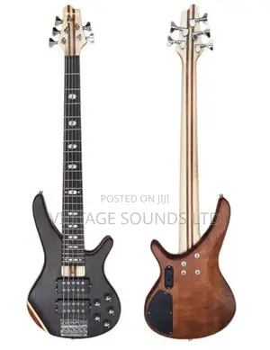 Ibanez 5 Strings Active Bass Guitar With Guitar Cable