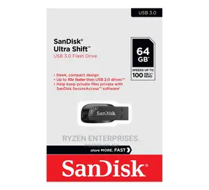 Sandisk Ultra Shift USB 3.0 Flash Drive 64GB