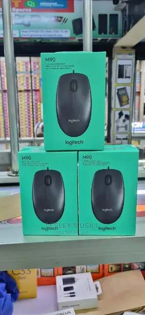 Logitech Wired Mouse M90 Black USB