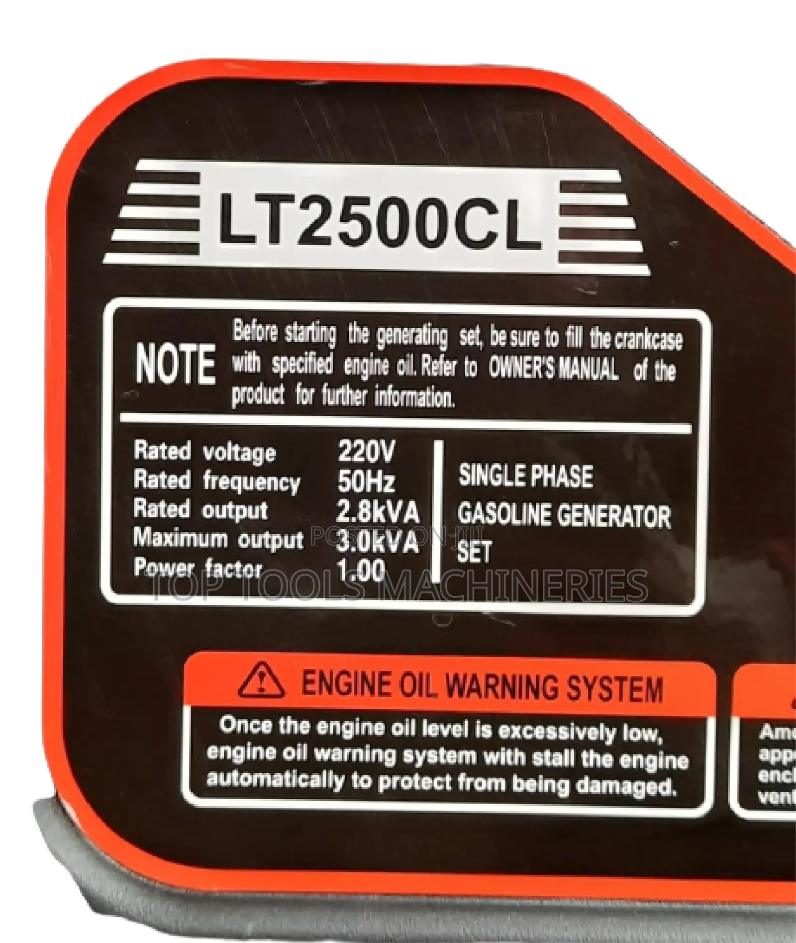 AICO LT2500CL 2.8kva Rope Start GENERATOR