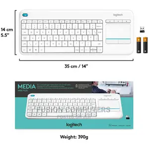 Logitech Wireless Keyboard With Touchpad Plus – White