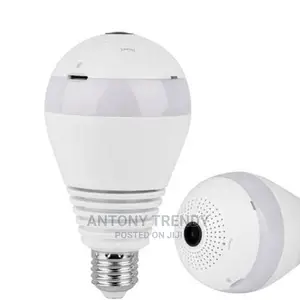 Camera Bulb Light Wifi Surveillance 360 Degree CCTV
