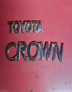 TOYOTA or CROWN Chrome Badges