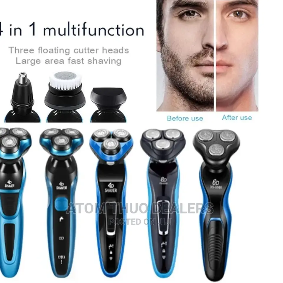 Multifunctional 4 in One Men Hair Trimmer Cordless Electric