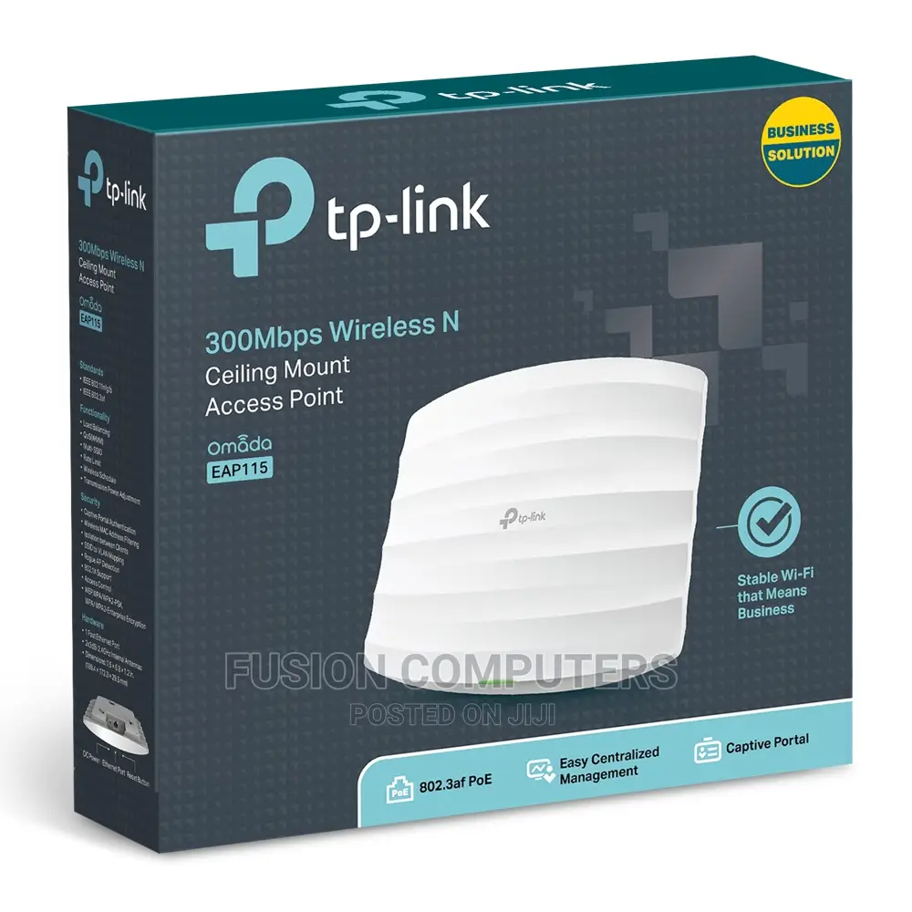Tp-Link Wireless Ceiling Mount Access Point 300mbps (Eap115)