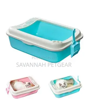 Smart Paws Open Cat Litter Box Pan + Free Scoop