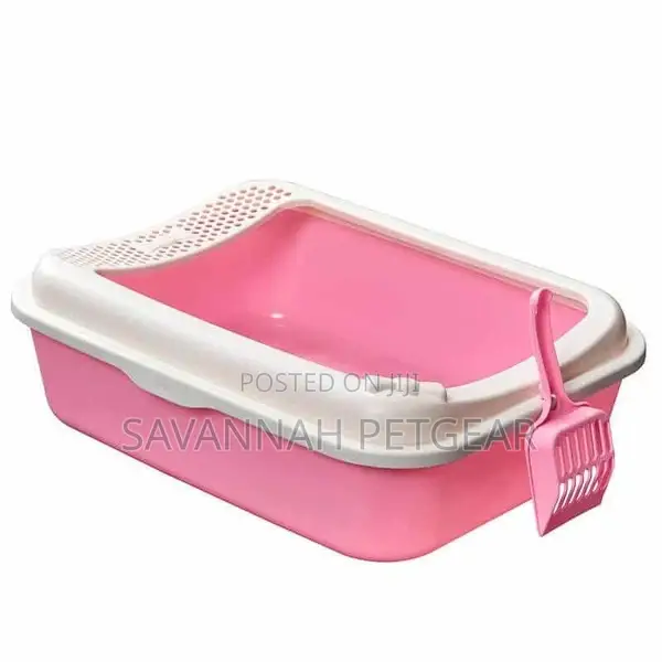 Smart Paws Open Cat Litter Box Pan + Free Scoop