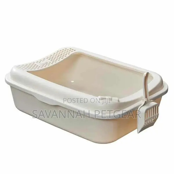 Smart Paws Open Cat Litter Box Pan + Free Scoop