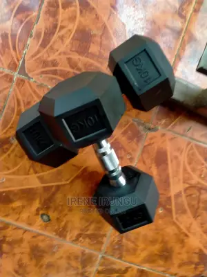 Hexagon Dumbell , 10kg Pair