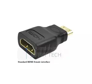 NEW Mini HDMI Male To Standard HDMI Female Adapter Gold Plat